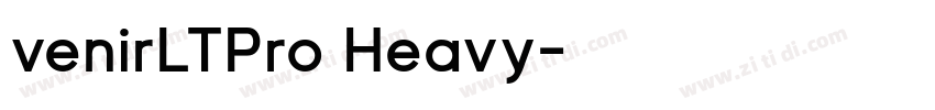 venirLTPro Heavy字体转换